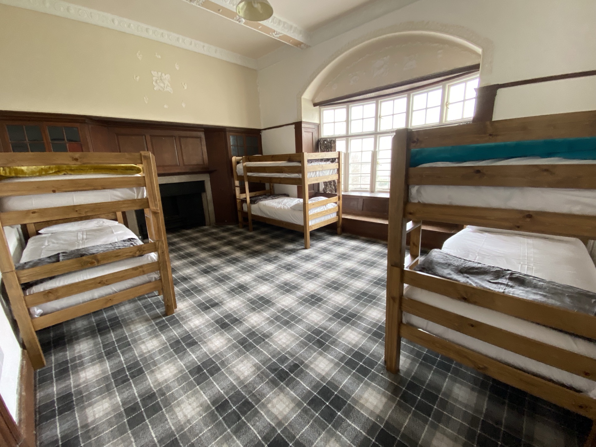 Dormitory bunk rooms at Hilston Park